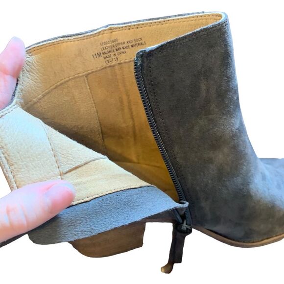 Söfft Dark Brown Espresso Tilton Women's Leather Heeled Booties Size 11 - Picture 12 of 13